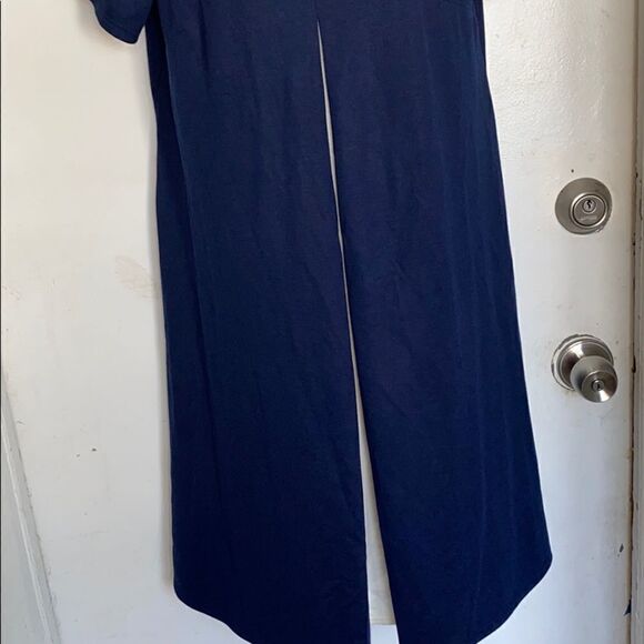 SUSAN GRAVER STYLE Navy/White Panel Shift Dress-XS - Picture 3 of 7